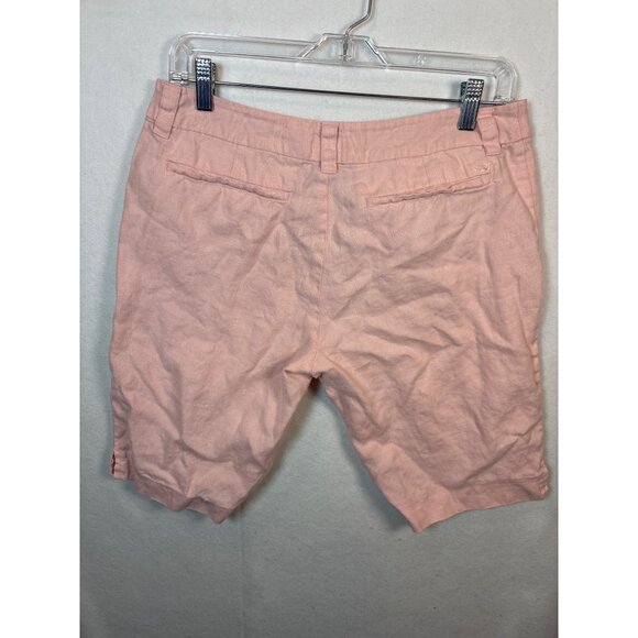 Vineyard Vines womens Pink Linen Blend Shorts Size 6 - Picture 4 of 10